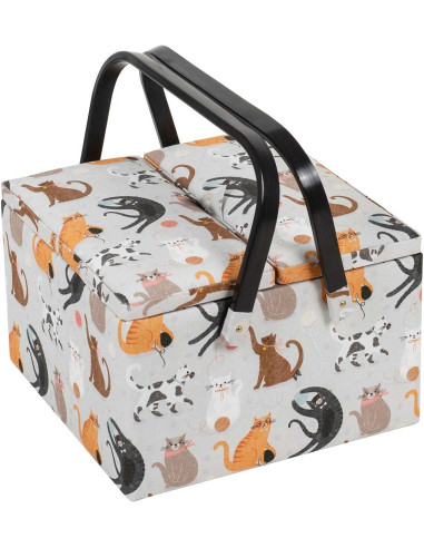 Caja de costura - Gatos L