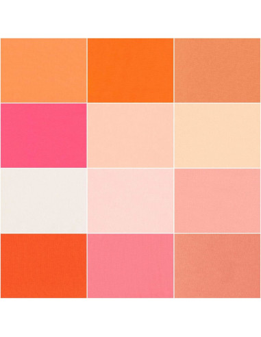 Paquetes de Fat Quarters Kona - Melon Ball