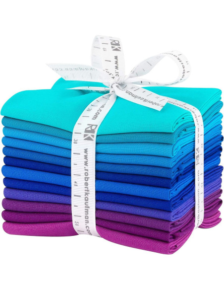 Paquetes de Fat Quarters Kona - Peacock