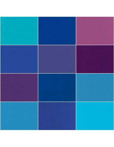 Paquetes de Fat Quarters Kona - Peacock