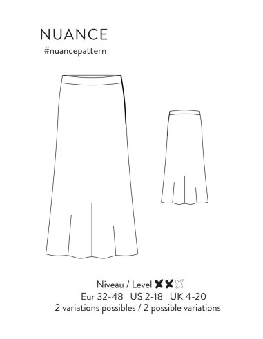 Patrón de falda Nuance - Atelier Scämmit