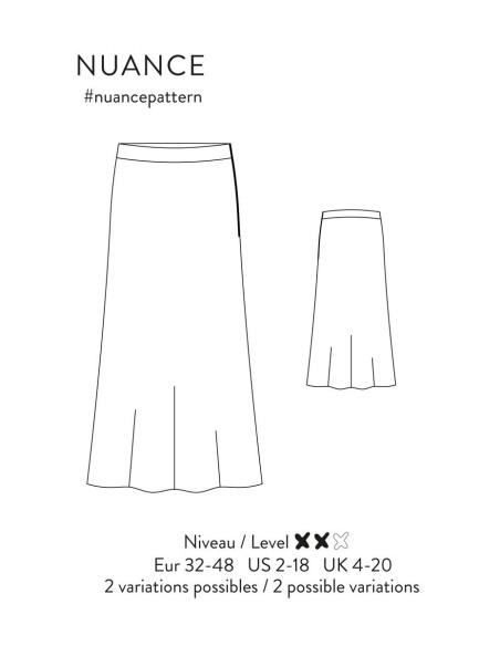Patrón de falda Nuance - Atelier Scämmit