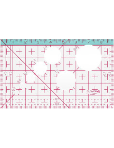 Mini regla japonesa 9 cm x 5,5 cm Clover 2