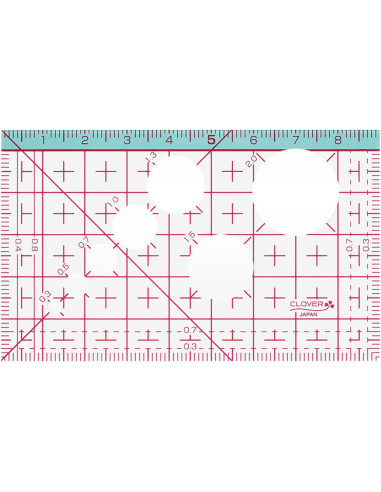 Mini regla japonesa 9 cm x 5,5 cm Clover