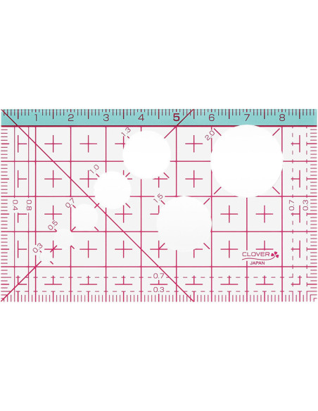 Mini regla japonesa 9 cm x 5,5 cm Clover