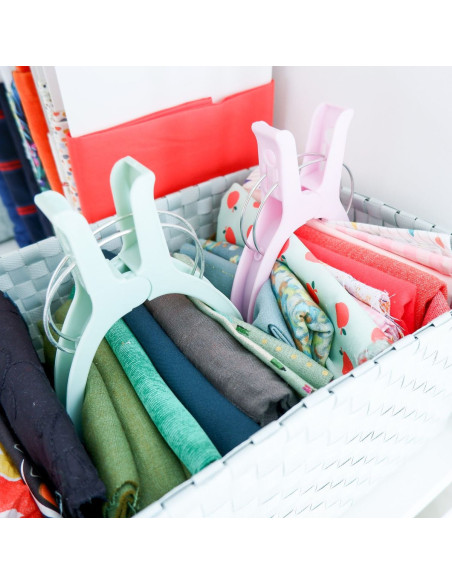 Juego de 6 pinzas de acolchado extra grandes Jumbo Madam Sew