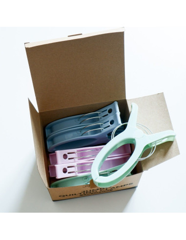 Juego de 6 pinzas de acolchado extra grandes Jumbo Madam Sew