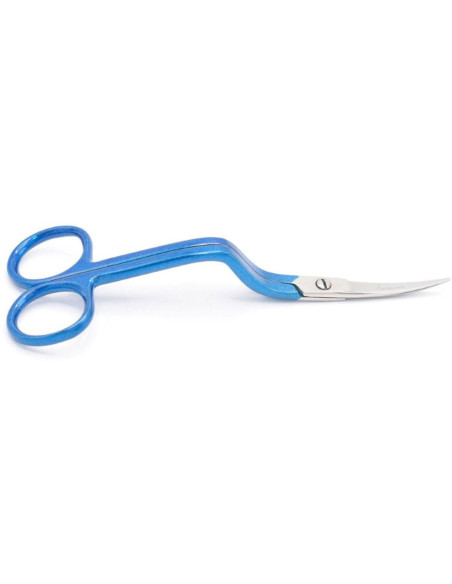 Tijeras de bordado de doble curvatura para zurdos de 15 cm