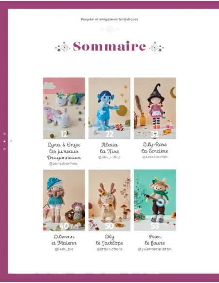 Libro de muñecas y amigurumis fantásticos a crochet