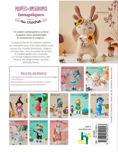 Libro de muñecas y amigurumis fantásticos a crochet