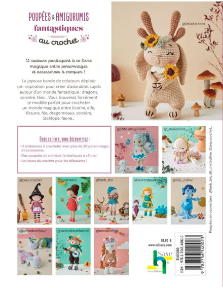 Libro de muñecas y amigurumis fantásticos a crochet