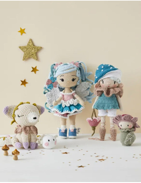 Libro de muñecas y amigurumis fantásticos a crochet
