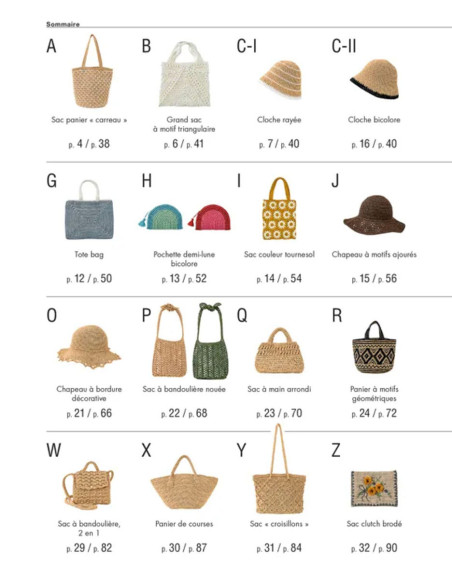 Libro bolsos y sombreros de rafia