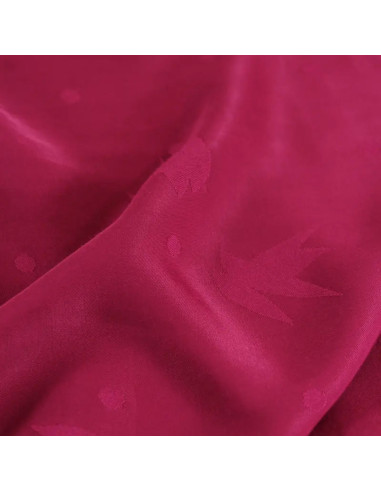 Tejido jacquard de viscosa Streli rosa magenta - Églantine & Zoé
