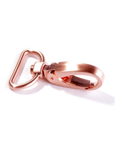 Mosquetón de metal 25 mm - Oro rosa