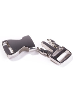 Hebilla de metal para cinturón de 25 mm - Plata