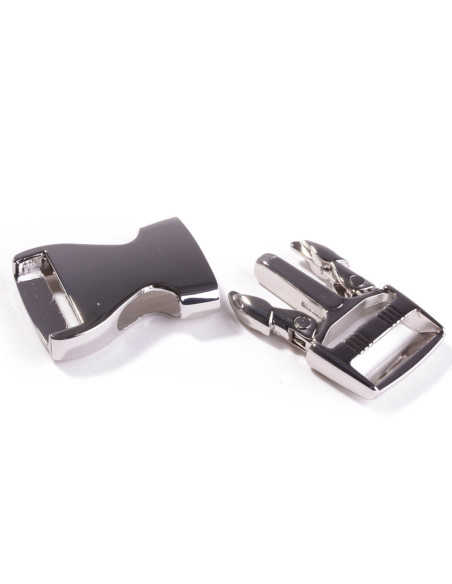 Hebilla de metal para cinturón de 25 mm - Plata