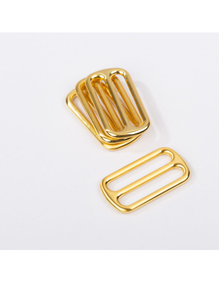 Hebilla deslizante de metal - Oro 25 mm