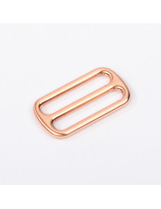 Hebilla deslizante de metal - Oro rosa 25 mm