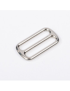 Hebilla deslizante de metal - Plata 25 mm