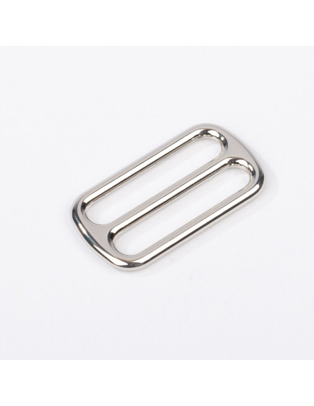 Hebilla deslizante de metal - Plata 25 mm