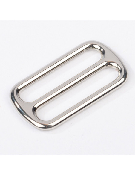 Hebilla deslizante de metal - Plata 40 mm