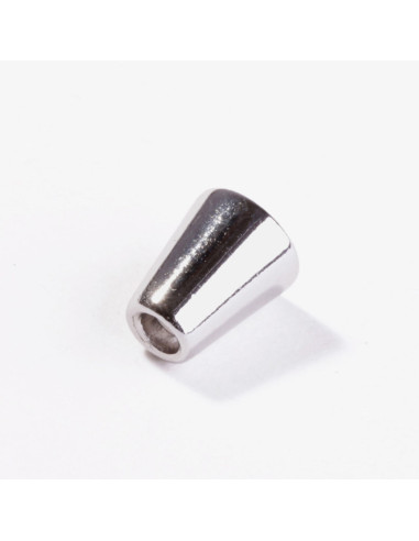 Terminal de campana de metal para cordones - Plata