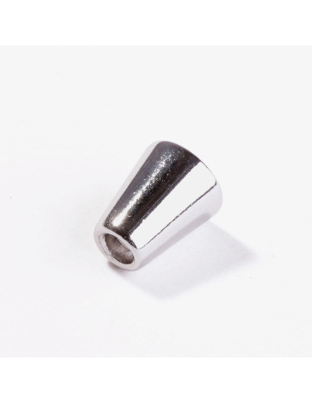 Terminal de campana de metal para cordones - Plata