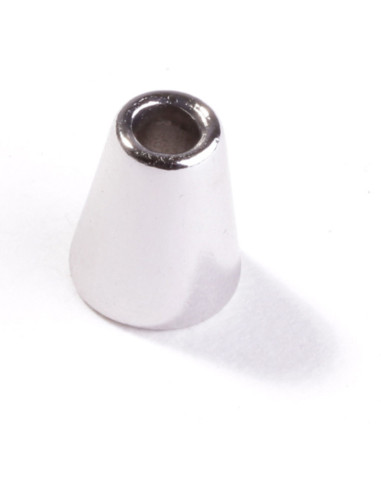 Terminal de campana de metal para cordones - Plata