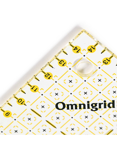 Regla triángulo rectángulo Omnigrid 1/2 cuadrados