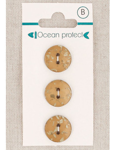Tarjeta de 3 botones camel 15 mm 2 agujeros - Planos