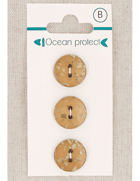 Tarjeta de 3 botones camel 15 mm 2 agujeros - Planos