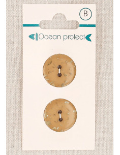 Tarjeta de 2 botones camel 18 mm 2 agujeros - Planos