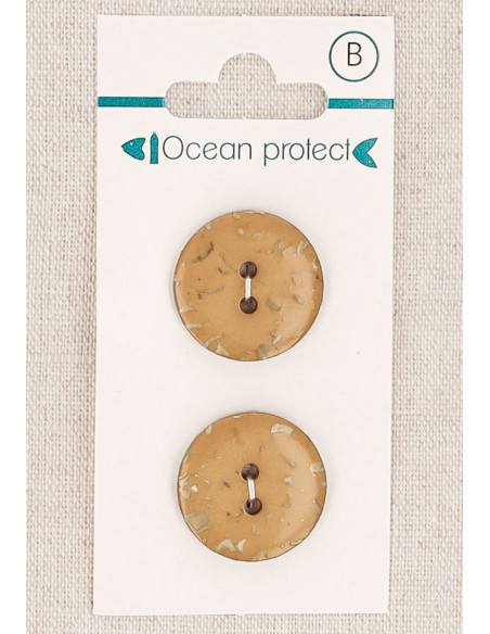 Tarjeta de 2 botones camel 20 mm 2 agujeros - Planos