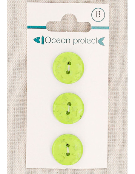 Tarjeta de 3 botones de anís de 15 mm 2 agujeros - Planos