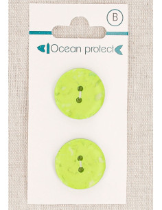 Tarjeta de 2 botones anís 20 mm 2 agujeros - Planos