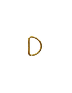 Anillo en D 16 mm - Oro