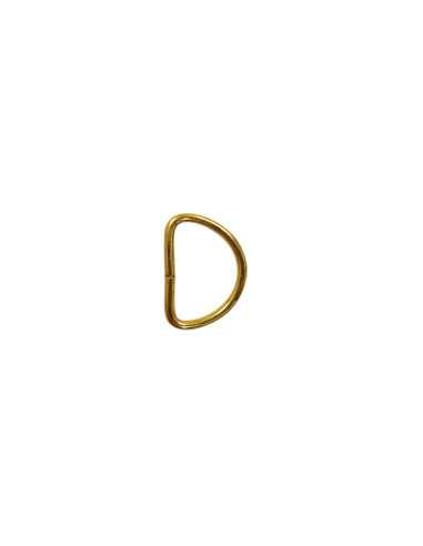 Anillo en D 16 mm - Oro