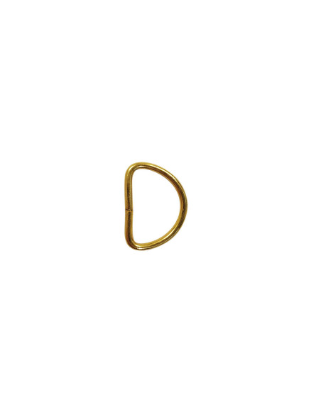 Anillo en D 16 mm - Oro