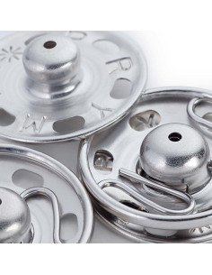 Botones de presión para coser 30 mm - Plata 2