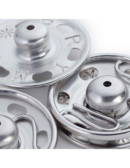 Botones de presión para coser 30 mm - Plata