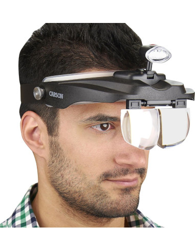 Lámpara lupa de cabeza Magnivisor Deluxe Carson Optical