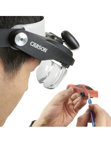Lámpara lupa de cabeza Magnivisor Deluxe Carson Optical