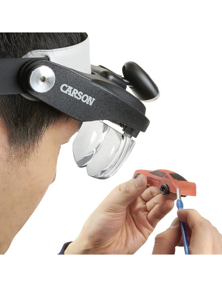 Lámpara lupa de cabeza Magnivisor Deluxe Carson Optical