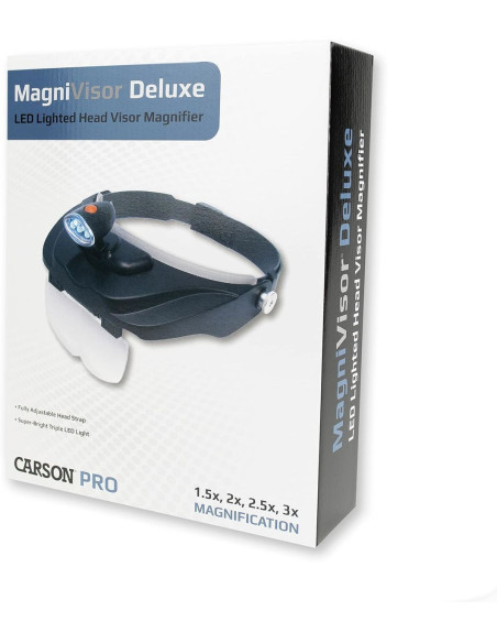 Lámpara lupa de cabeza Magnivisor Deluxe Carson Optical