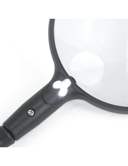 Lupa con brazo flexible iluminado MagniFlex Carson Optical