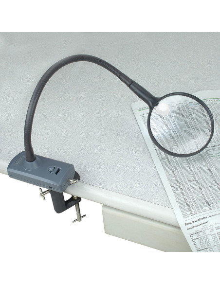 Lupa con brazo flexible iluminado MagniFlex Carson Optical