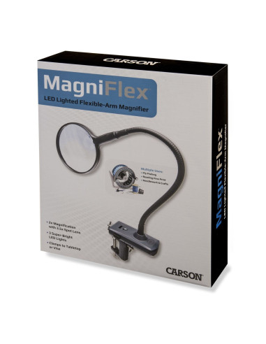 Lupa con brazo flexible iluminado MagniFlex Carson Optical