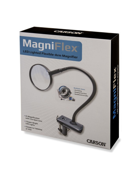 Lupa con brazo flexible iluminado MagniFlex Carson Optical
