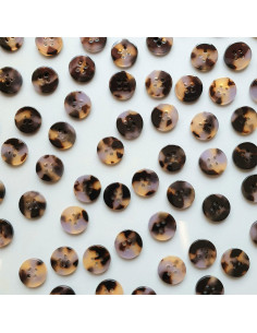Paquete de 15 botones de biorresina de 15 mm 4 agujeros - Beguiled 2